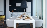 Triple-D-Dark-Navy-and-White-Apartment-kitchen-dining-with-large-tiles-and-light-wood-accessorizing-600x600
