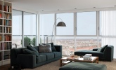 Triple-D-White-Apartment-with-Medium-grain-Wood-Flooring-and-Terrace-lounge-with-library-and-views-600x600